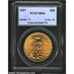 1927 $20 MS64 PCGS....