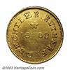 Image 2 : (1831-34) G$1 C.Bechtler Dollar, 30G. AU50 Cleaned Uncertified. K-1. R.4. An early variety that i...