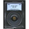 Image 1 : 1854 25C Liberty Octagonal 25 Cents, BG-105, R.4, AU55 PCGS....