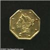 Image 1 : 1854 $1 Liberty Octagonal 1 Dollar, BG-528, R.6, XF40 Polished Uncertified....