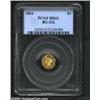 Image 1 : 1854 $1 Liberty Octagonal 1 Dollar, BG-532, R.5, MS61 PCGS....