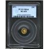 Image 1 : 1871 25C Liberty Round 25 Cents, BG-859, R.6, MS64 PCGS....