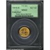 Image 1 : 1915-S $2 1/2 Panama-Pacific Quarter Eagle MS62 PCGS....