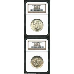1936 50C Elgin MS65 NGC, a well preserved and lightly toned Gem, not fully struck but certainly l...