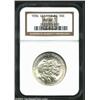 Image 1 : 1936 50C Gettysburg MS64 NGC. A few trivial ticks are scattered over the obverse, with one notice...