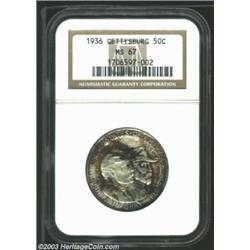 1936 50C Gettysburg MS67 NGC....