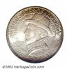Image 1 : 1937 50C Roanoke MS68 PCGS. The centers of this nearly flawless Roanoke are bathed in pale gray-l...