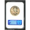 Image 2 : 1935 50C Spanish Trail MS63 NGC. Highly lustrous and well struck with attractive apricot patina t...