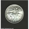 Image 1 : 1925 50C Stone Mountain MS60 Cleaned Uncertified. Counterstamped "212 ALA. (for Alabama)"...