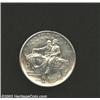 Image 1 : 1925 50C Stone Mountain MS60 Cleaned Uncertified. Counterstamped "79" and "OKLA", (for Oklahoma)...
