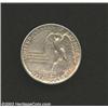Image 2 : 1925 50C Stone Mountain MS60 Cleaned Uncertified. Counterstamped "39" and "S.C." (for South Carol...