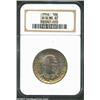 Image 3 : 1946 50C Booker T. Washington MS67 NGC. Beautiful lilac, greenish-gray and pale orange toning. Po...