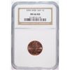 Image 1 : 2000 LINCOLN CENT WIDE "AM" NGC MS-66 RD