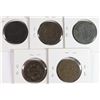 Image 2 : 5 LARGE CENTS 1817, 35, 37, 2 46 SOME CORROSION