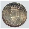 Image 2 : 1893 ISABELLA QUARTER NNC GEM BU WITH ATTRACTIVE ORIGINAL TONE