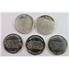 Image 2 : (5) ONE OUNCE STERLING SILVER ROUNDS DEPICTING FAMOUS NATIVE AMERICAN INDIANS