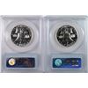 Image 2 : 2-1963 FRANKLIN HALF DOLLAR PCGS PROOF 67!