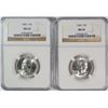 Image 1 : 2-1945 WASHINGTON QUARTER NGC MS65 GEMS!