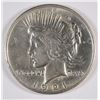 Image 1 : 1921 PEACE DOLLAR AU/UNC RIM NICKS