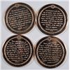 Image 2 : ( 4 ) FRANKLIN MINT COLLECTABLE MEDALS OF THE BIBLE