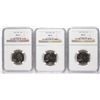 Image 1 : ( 3 ) 1967 WASHINGTON QUARTER, NGC  MS-67