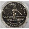 Image 4 : U.S SILVER COMMEMORATIVE  DOLLARS 1999 YELLOWSTONE & 1986 STATUE OF LIBERTY