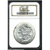 Image 1 : 1901 $1 AU58 NGC. Elusive and costly any finer, this coin is a whisper of rub away from a Mint St...