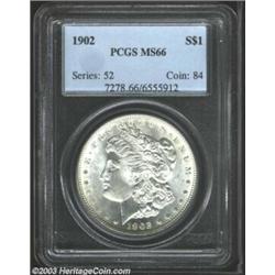 1902 $1 MS66 PCGS. A highly lustrous Gem that has a reasonable strike and a seemingly pristine re...