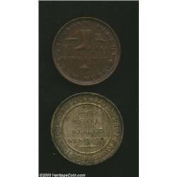 Undated (1837) Abraham Riker / Millions for Defence New York, NY MS60 Brown, Low-154, HT-306, R.3...