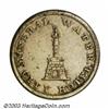 Image 2 : Undated Randall &amp; Co Baltimore, MD VF30. Low-403A. HT-147. R.6. German Silver. 15 mm. The sta...