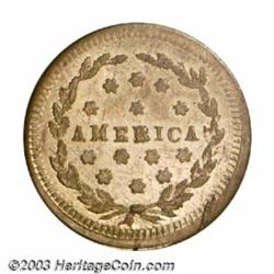 Undated Rare Gem Silver Mine Token MS63. Copper-Nickel. Fuld-287/417d. R.9. Another rare SILVER M...