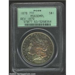 1878 7TF $1 Reverse of 1879 MS63 Deep Mirror Prooflike PCGS....