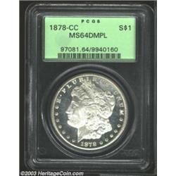1878-CC $1 MS64 Deep Mirror Prooflike PCGS....