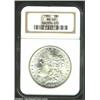 Image 1 : 1880 $1 MS65 NGC. Shimmering cartwheel luster dominates the brilliant, snow-white surfaces. Well...