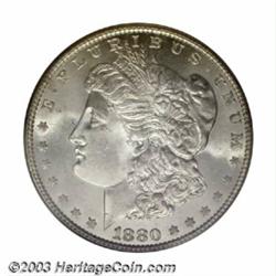 1880 $1 MS66 PCGS. Produced in excess of 12 million coins and apparently saved in significant qua...