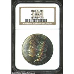 1880/79-S $1 MS64 * Prooflike NGC. VAM-9. Top 100 Variety. <B>NGC has certified this coin as a re...