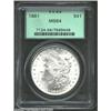 Image 1 : 1881 $1 MS64 PCGS. A needle-sharp near-Gem with virtually brilliant surfaces and potent luster. T...