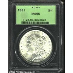 1881 $1 MS65 PCGS....