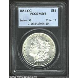 1881-CC $1 MS64 PCGS....