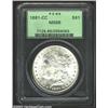 Image 1 : 1881-CC $1 MS66 PCGS. Well struck, snow-white, and virtually flawless. Liberty's cheek is seeming...
