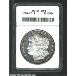 1881-CC $1 MS64 Deep Mirror Prooflike ANACS....