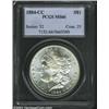 Image 1 : 1884-CC $1 MS66 PCGS. Well struck, fully brilliant, and very clean, with a few tiny ticks on the...