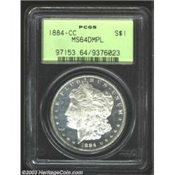 1884-CC $1 MS64 Deep Mirror Prooflike PCGS....