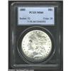 Image 1 : 1885 $1 MS66 PCGS. In this grade, the 1885 is much scarcer than some of the other early Morgan Do...