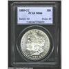 Image 1 : 1885-CC $1 MS66 PCGS. A seemingly prooflike Gem that has a crisp strike and virtually pristine fi...