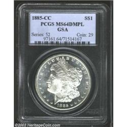 1885-CC $1 MS64 Deep Mirror Prooflike PCGS....