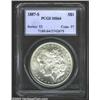 Image 1 : 1887-S $1 MS64 PCGS. Extensive die polish lines, as struck, travel across each side of this well...