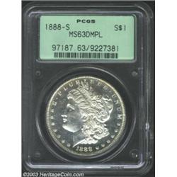 1888-S $1 MS63 Deep Mirror Prooflike PCGS....