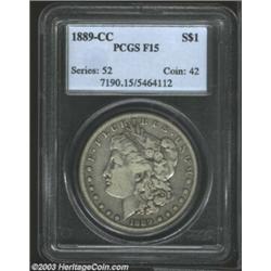 1889-CC $1 Fine 15 PCGS....