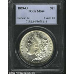 1889-O $1 MS64 PCGS. A nicely struck and lustrous near-Gem with carefully preserved surfaces and...